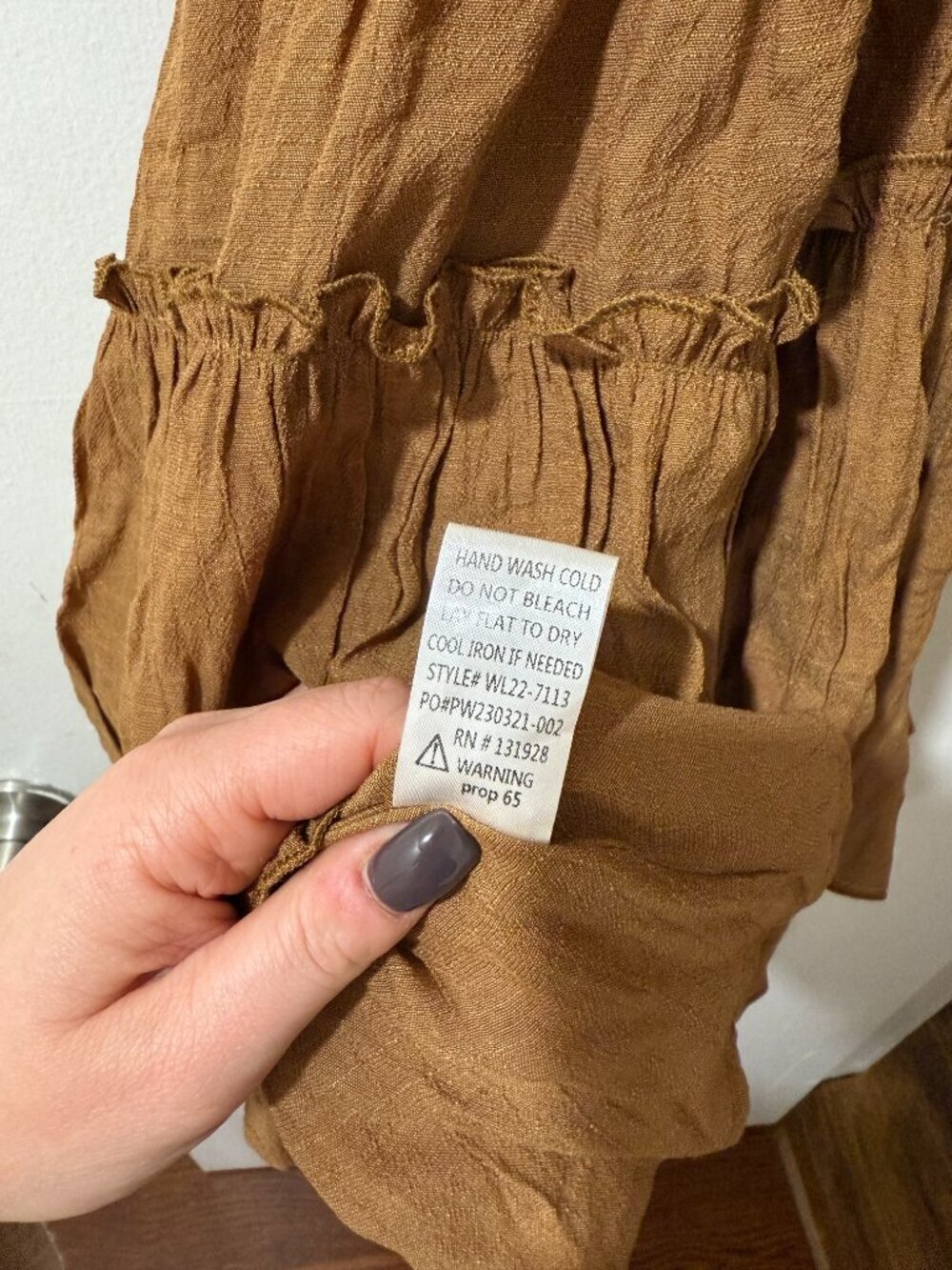 VICI Tiered Mini Dress — Brown | Size L | 🤎 - Picture 7 of 9